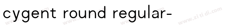 cygent round regular字体转换